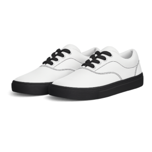 custom color lace up canvas sneaker